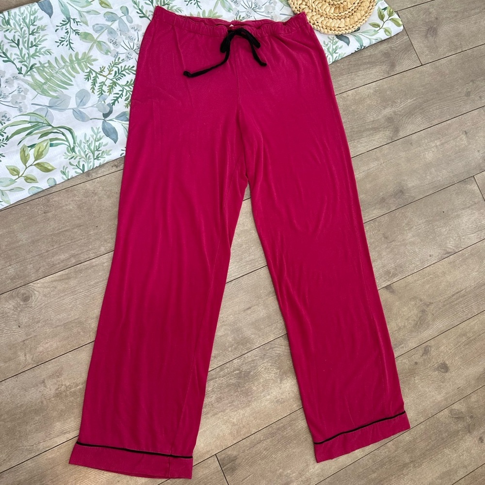 Vintage Nordstrom Women’s Pink Button Down Pajama Set Long Sleeve Size XS SOFT - Picture 7 of 13